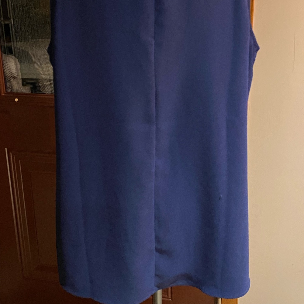 Navy sleeveless Blouse